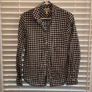 J. crew Gingham button down shirt